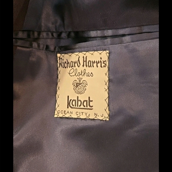 VTG Loro Piana Italy Union Made USA Superfine Lambswool Navy Blue Coat Mens XL - Picture 9 of 9